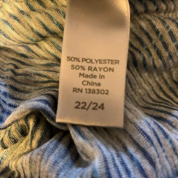 Avenue Plus Size Stripe Floral Top - Picture 7 of 8